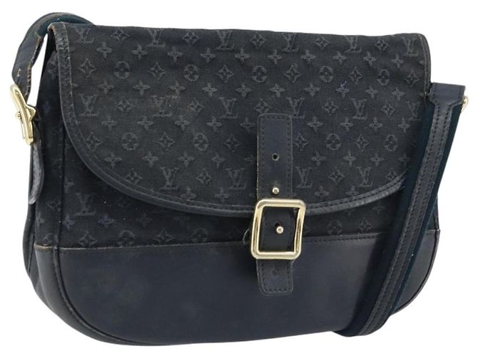 LOUIS VUITTON Borsa a Spalla Monogram Mini Belanger Nera M92672 LV Auth 172756 Nero