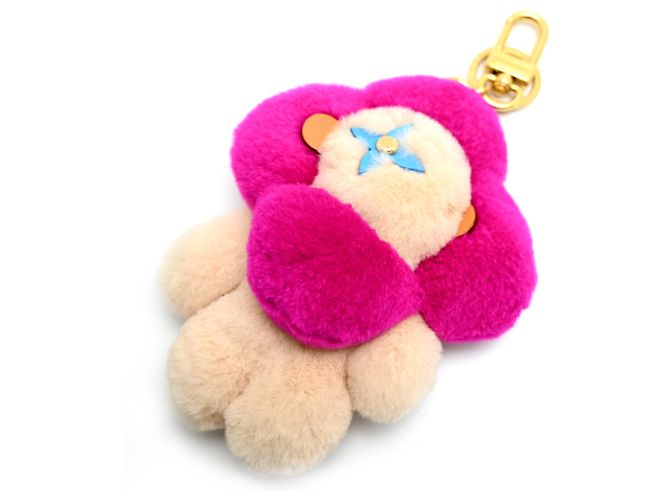 Chaveiro Vivienne Vison Louis Vuitton Rosa Bege