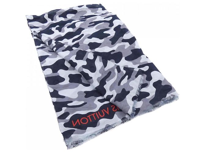 Sciarpa/Stola Louis Vuitton M71625 Marrone Nero Bianco