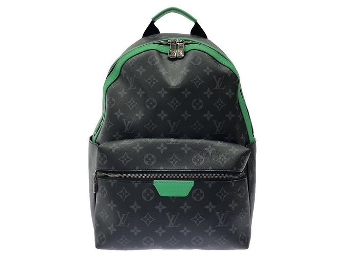 Louis Vuitton Monogram Eclipse Discovery Backpack Black Green