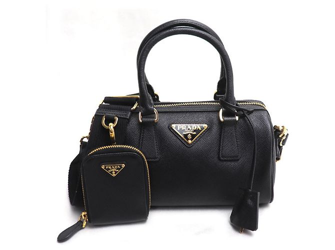 Borsa a Spalla Prada Saffiano Lux 2 in 1 Nero