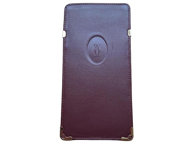 Cartier Purses, wallets, cases Dark red 