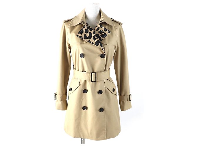 Coach F21833 Cotton Polyester Trench Coat Beige