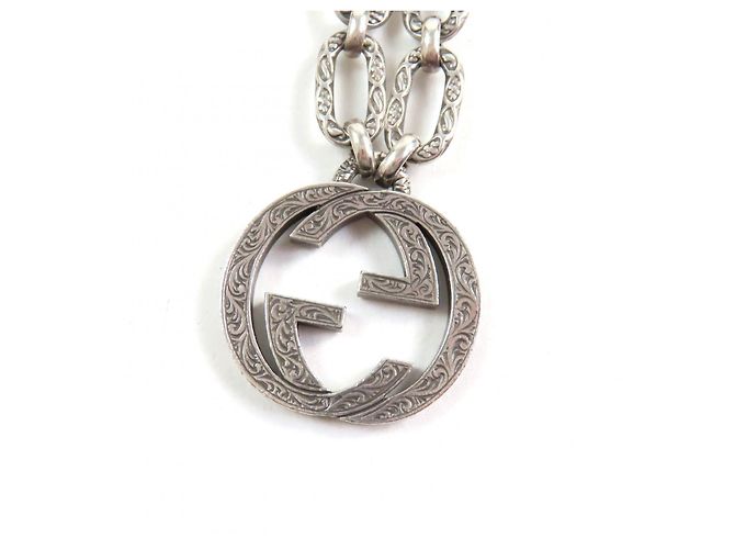 Collana Gucci Interlocking G Arabesque AG925 Argento