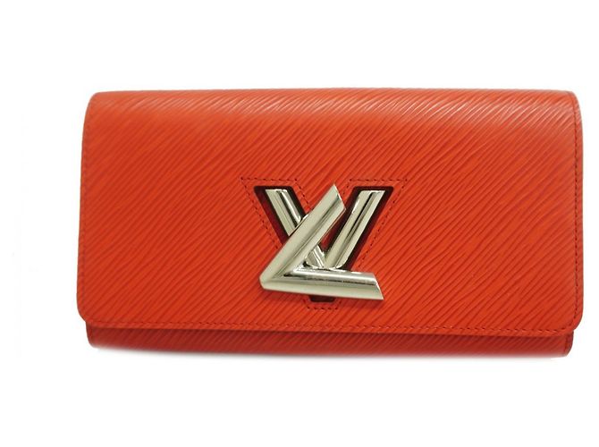 Cartera Larga Twist de Cuero Epi Louis Vuitton Roja