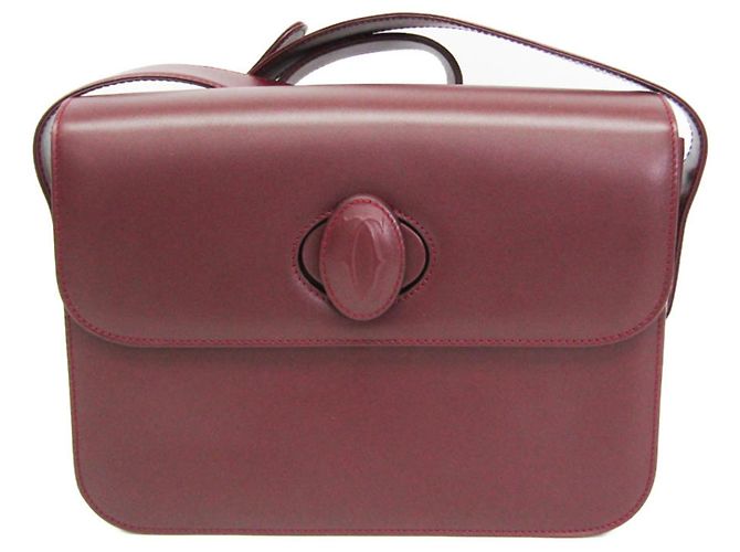 Borsa a spalla in pelle Cartier Must per donna Bordò