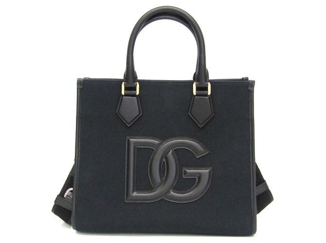 Sacola de Compras DG Logo Dolce & Gabbana Preto