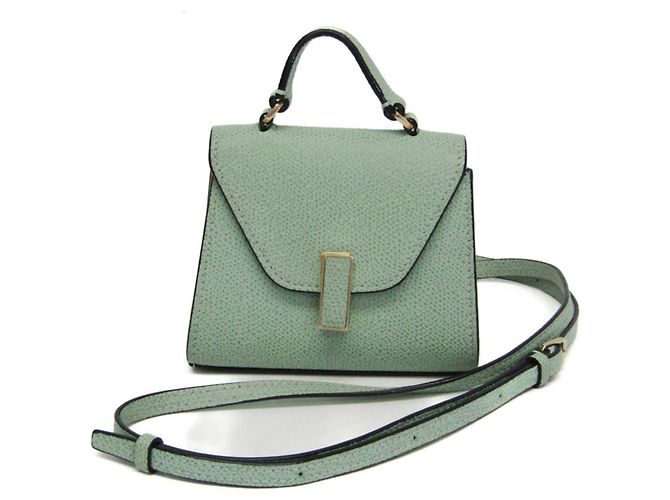 Valextra ISIDE CINTURÓN Riñonera de Cuero/Bolso de Hombro Verde