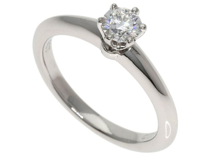 Tiffany & Co. Solitär-Diamantring aus Platin