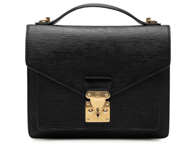 Louis Vuitton Monceau 28 em Epi Preto