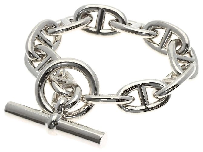 Bracciale Charm Chaine d'Ancre TGM 11 Link Hermès Argento