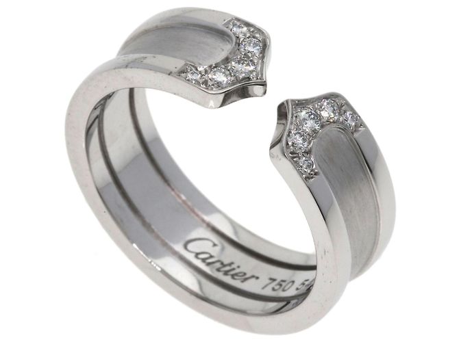 Cartier C2 Diamantring Weiß