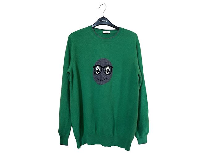 Autre Marque Altea Pullover aus Wolle grün grau