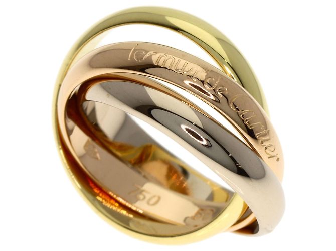 Anello Trinity di Cartier in oro giallo 18K D'oro