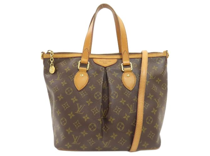 Louis Vuitton Palermo PM Tote Bag Brown Monogram