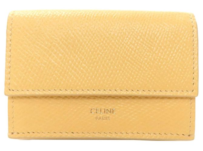 Céline Portafoglio bi-fold Celine giallo