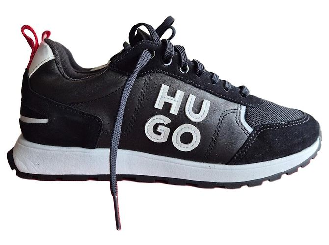 Sneakers Hugo Boss Ice line in pelle nera Nero