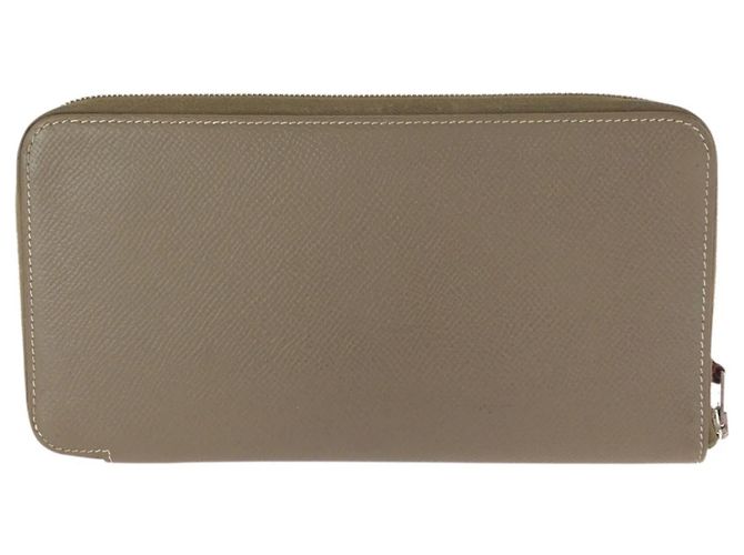 Hermès Hermes Azap Long Wallet in Epsom Leather Beige Taupe