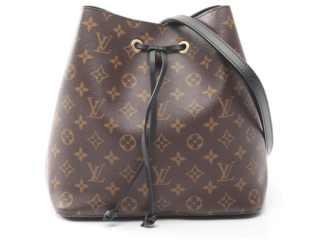 Néonoé Bolsa de Ombro NeoNoe Louis Vuitton Marrom Preto