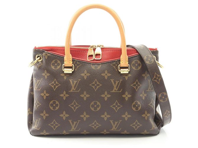 Borsa Pallas BB Louis Vuitton Marrone Rosso Fuschia