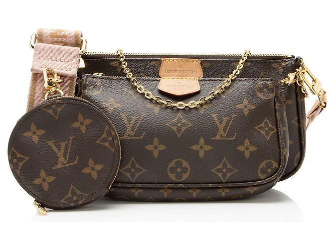 Multi Pochette Multi-Pochette Acessórios em Canvas Monogram Louis Vuitton Marrom