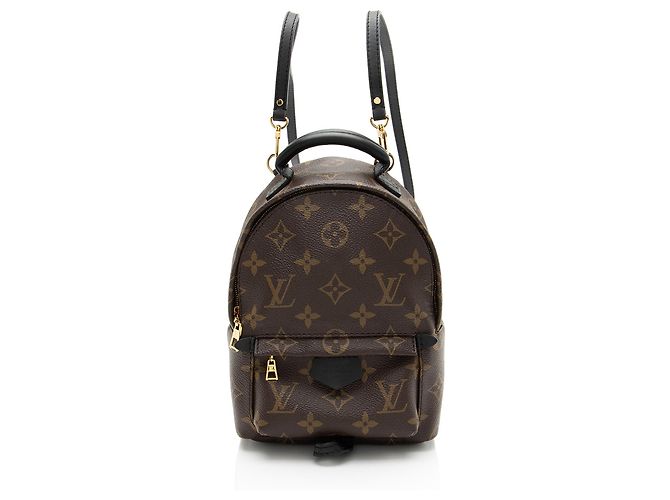 Louis Vuitton Monogram Canvas Palm Springs Mini Backpack Black