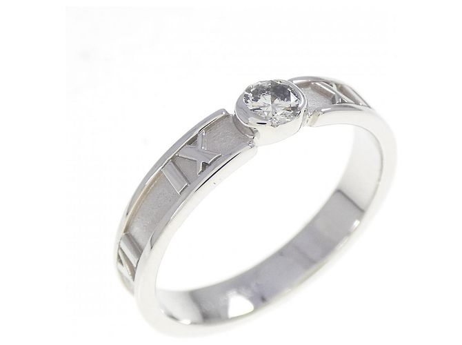 Tiffany & Co Tiffany Atlas Ring 18K Weißgold mit Diamant Golden