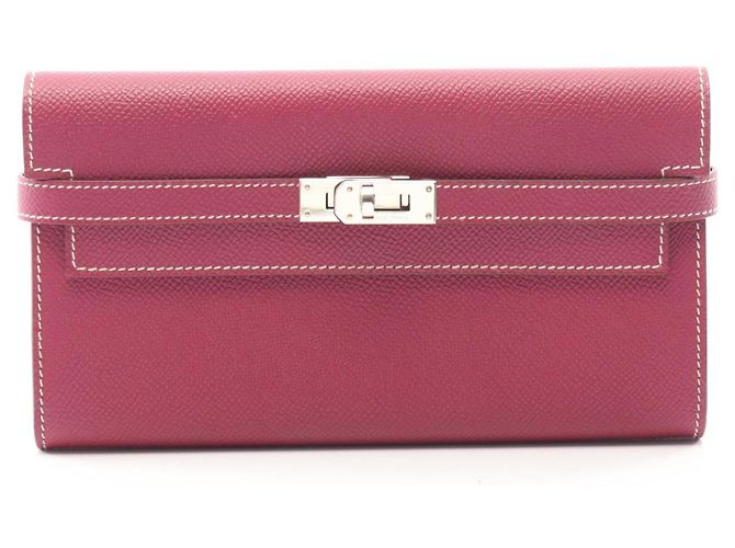 Hermès Hermes Kelly Bi-Fold Wallet Pink