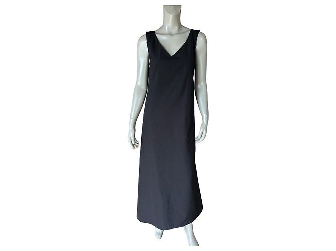 Comme Des Garcons Robe de Chambre Maxikleid Schwarz