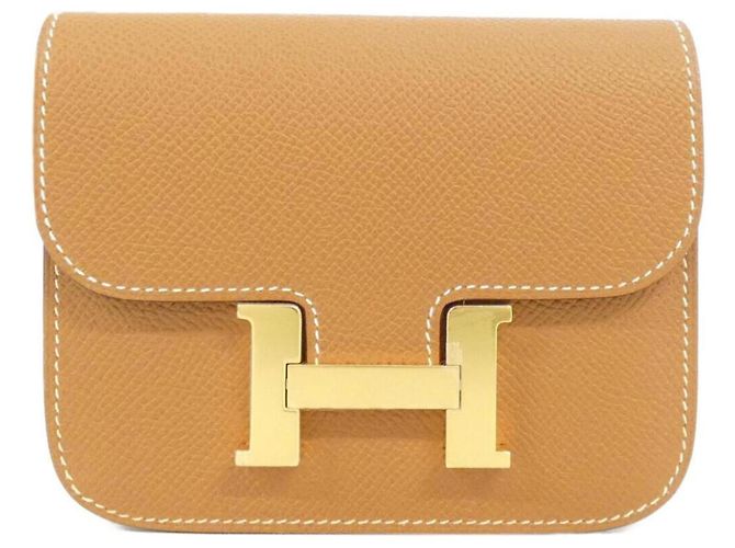 Hermès Hermes Constance Slim Wallet Golden