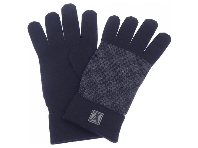 Luvas Quentes Louis Vuitton M70006 Marrom Preto