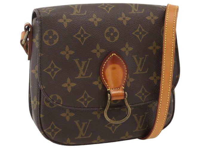 LOUIS VUITTON Bolsa de Ombro Monogram Saint Cloud MM M51243 LV Auth LNZ492 Monograma