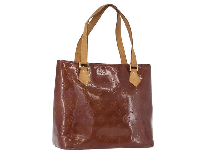 LOUIS VUITTON Sac à main Houston Monogram Vernis Violet Viole M91093 Auth 172677