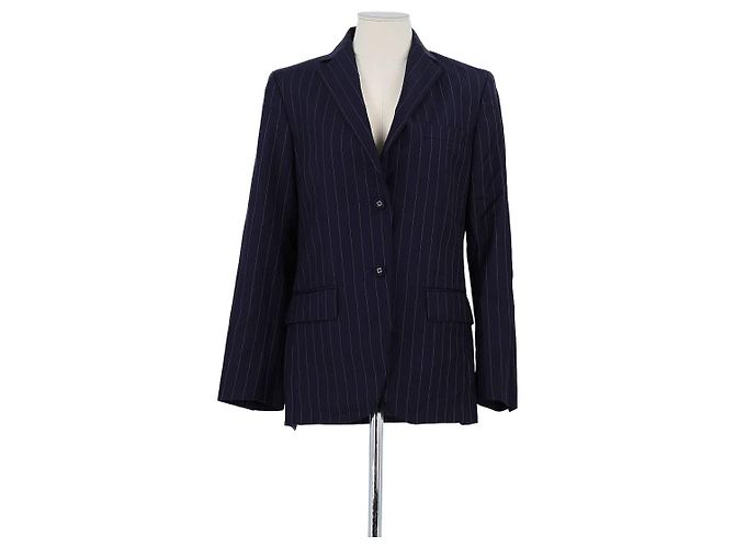 Autre Marque Navy wool blazer Navy blue