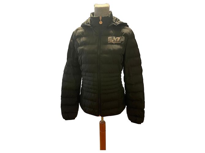 Jaqueta acolchoada Emporio Armani EA7 Preto