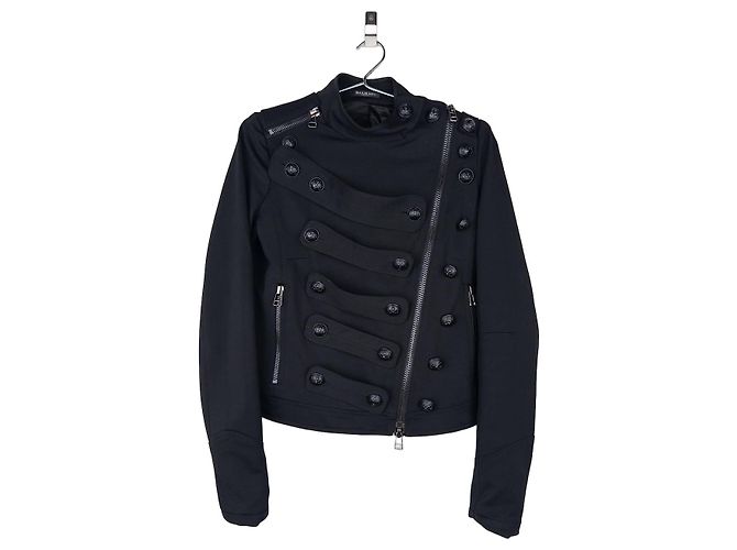 Balmain by Decarnin 2010s Napoleon Biker Jacket