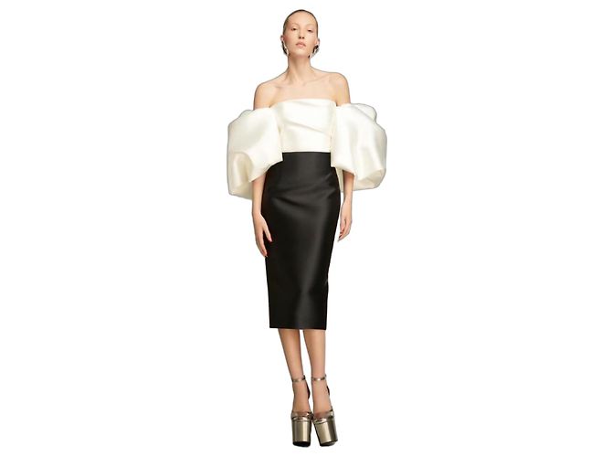 Abendkleid Solace London. Größe 8. Schwarz & Weiß. NEU