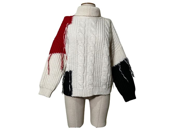 Autre Marque Kontatto Pullover Wolle Acryl Mehrfarbig M Mehrfarben