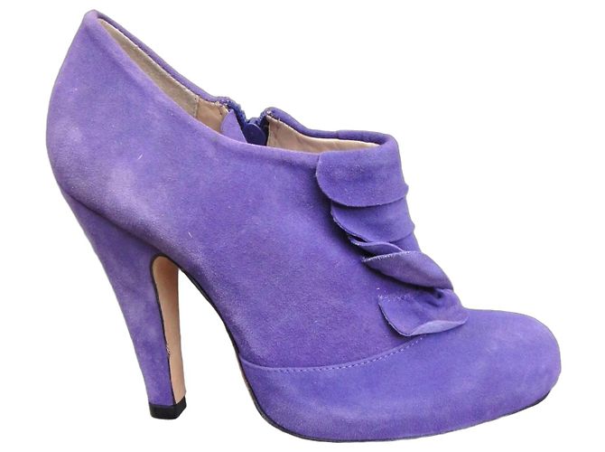 Autre Marque Cosmoparis Sopera Stiefeletten Wildleder Lila