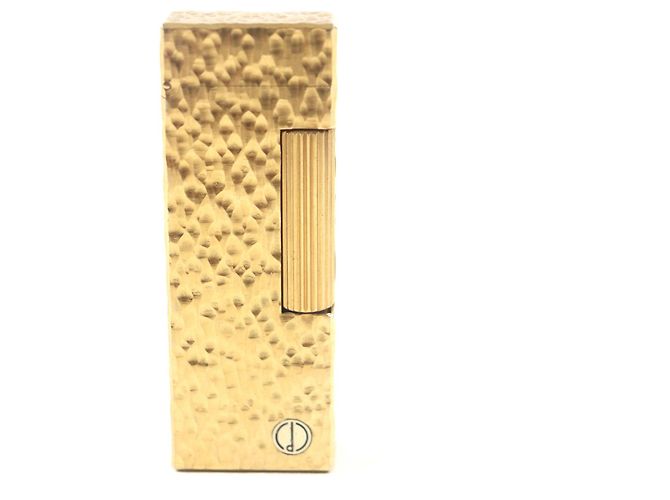 Alfred Dunhill Dunhill Square All-over Pattern Logo Lighter Golden 