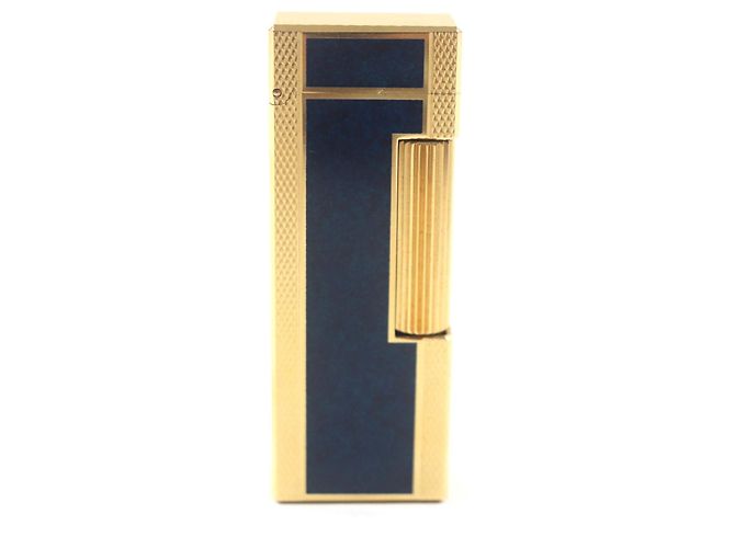 Alfred Dunhill Dunhill Square Lacquer Lighter Blue 
