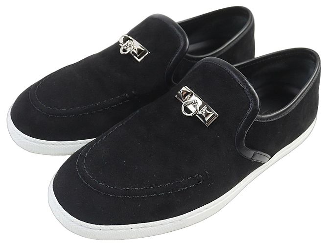 Mocassins de couro Jules Medor da Hermès Preto