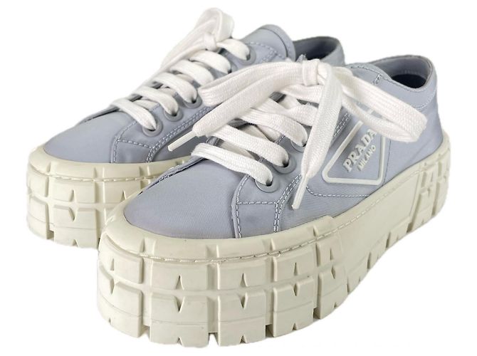 Baskets Re-Nylon Prada Bleu