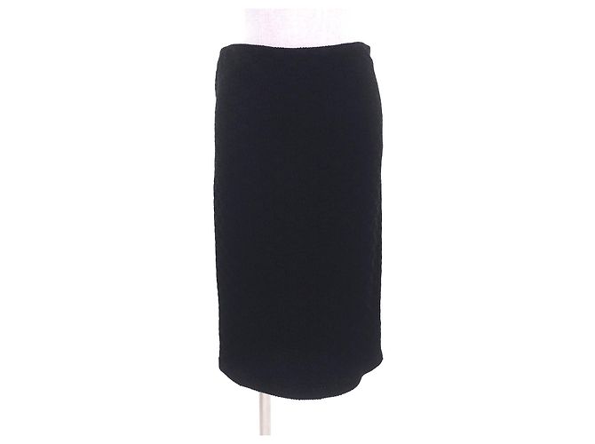Gucci GG-Muster Rayon-Rock Schwarz