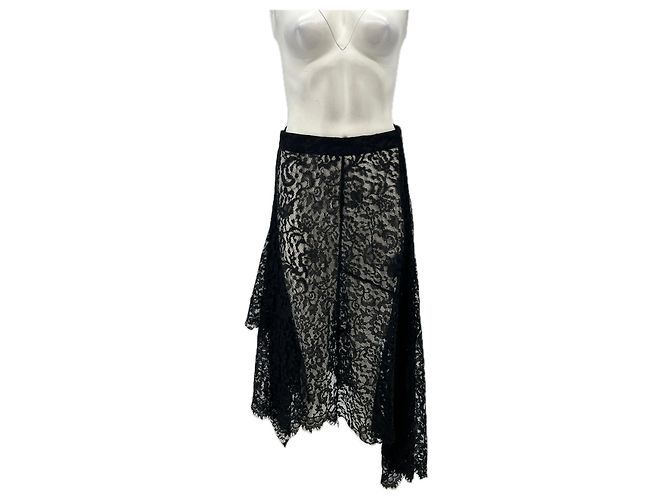 Autre Marque Gonna in pizzo nero