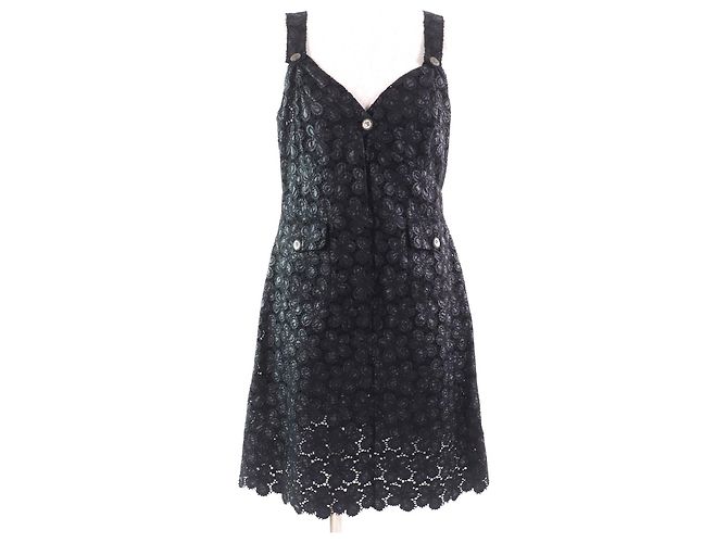 Timeless Chanel Einteiler aus Polyester Schwarz 