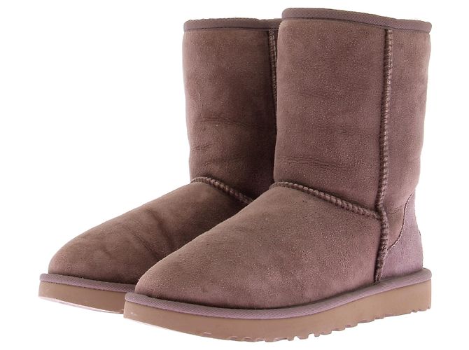 Ugg Taupe-Fellstiefel Braun