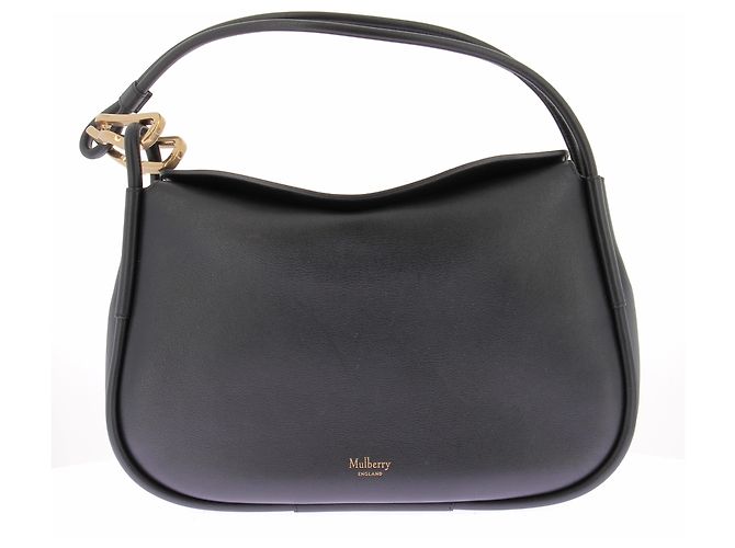 Borsa a mano Mulberry in pelle nera Nero