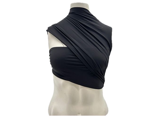 Autre Marque AMAZUIN Asymmetrical Black Top