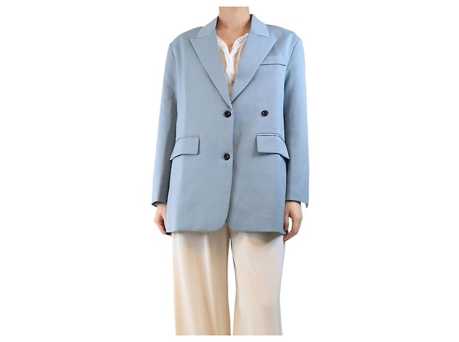 Autre Marque Dusty blue Spencer oversized blazer - size S